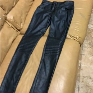 Black like leather pants Juniors size 8